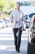 LARA BINGLE Shopping at Celine in Beverly Hills 01/23/2019