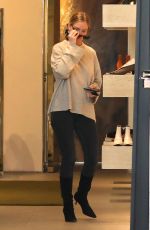 LARA BINGLE Shopping at Celine in Beverly Hills 01/23/2019