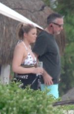 LAUREN ALAINA in Bikini Top on Vacation in Tulum 01/24/2019