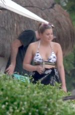 LAUREN ALAINA in Bikini Top on Vacation in Tulum 01/24/2019