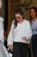 LEA MICHELE Out Sopping in Beverly Hills 01/10/2019