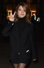 LEA SEYDOUX Night Out in Paris 01/20/2019
