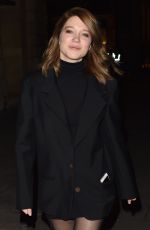 LEA SEYDOUX Night Out in Paris 01/20/2019