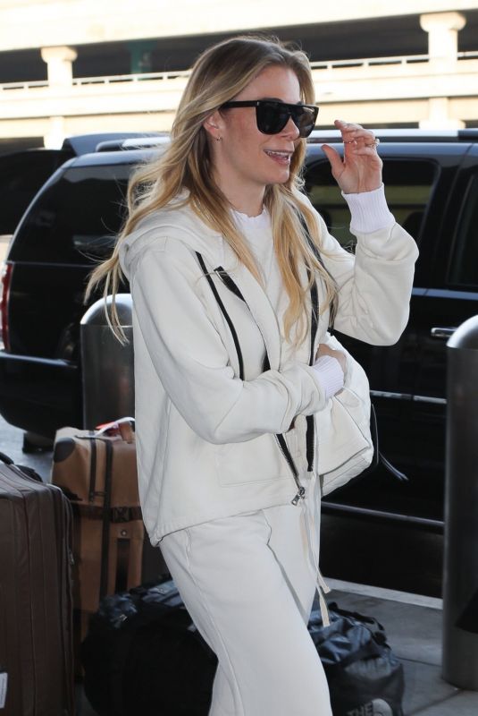 LEANN RIMES at Los Angeles International Airport 01/18/2019