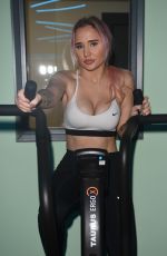 LEONIE MCSORLEY Workout at a New Fitness Space in Manchester 01/14/2019