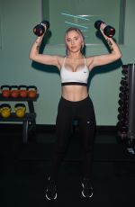 LEONIE MCSORLEY Workout at a New Fitness Space in Manchester 01/14/2019