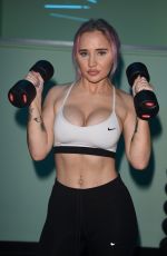 LEONIE MCSORLEY Workout at a New Fitness Space in Manchester 01/14/2019
