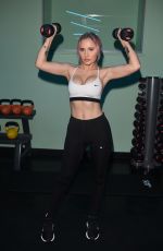 LEONIE MCSORLEY Workout at a New Fitness Space in Manchester 01/14/2019
