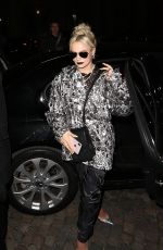 LILY ALLEN Arrives at Dior Homme Fashion Show at Paris Fashion Week 01/18/2019