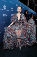 LILY COLLINS at Art of Elysium