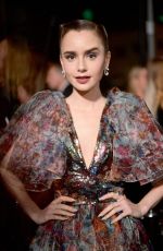 LILY COLLINS at Art of Elysium