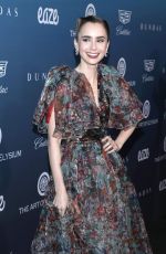 LILY COLLINS at Art of Elysium