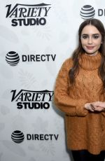 LILY COLLINS at Directv Lodge Presented by At&T in Park City 01/26/2019