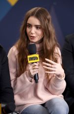 LILY COLLINS at Imdb Studio at 2019 Sundance Film Festival 01/26/2019