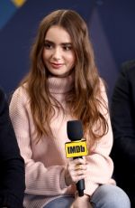 LILY COLLINS at Imdb Studio at 2019 Sundance Film Festival 01/26/2019