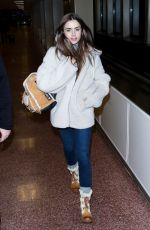 LILY COLLINS at Salt Lake City Airport 01/25/2019
