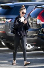 LILY COLLINS Leaves a Gym in Los Angeles 01/30/2019