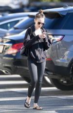 LILY COLLINS Leaves a Gym in Los Angeles 01/30/2019