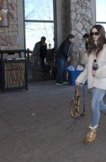 LILY COLLINS Out and About in Park City 01/26/2019