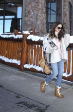 LILY COLLINS Out at 2019 Sundance Film Festival in Park City 01/26/2019