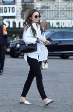 LILY COLLINS Out Shopping in West Hollywood 01/27/2019