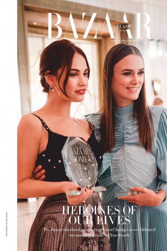 LILY JAMES and KEIRA KNIGHTLEY in Harper