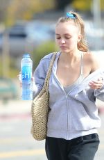 LILY-ROSE DEPP Heading to a Gym in Los Angeles 01/09/2019