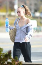 LILY-ROSE DEPP Heading to a Gym in Los Angeles 01/09/2019