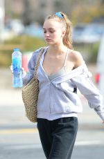 LILY-ROSE DEPP Heading to a Gym in Los Angeles 01/09/2019