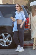 LILY-ROSE DEPP in Chort Crop Top Out in Los Angeles 01/27/2019