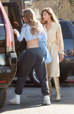 LILY-ROSE DEPP in Chort Crop Top Out in Los Angeles 01/27/2019