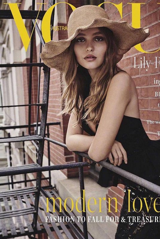 LILY-ROSE DEPP on the Cover of Vogue Magazine, Australia February 2019