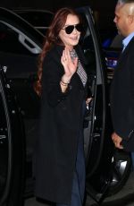 LINDSAY LOHAN Arrives at Good Morning America in New York 01/07/2019