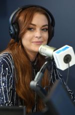 LINDSAY LOHAN at SiriusXM Studio in New York 01/07/2019