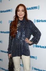 LINDSAY LOHAN at SiriusXM Studio in New York 01/07/2019