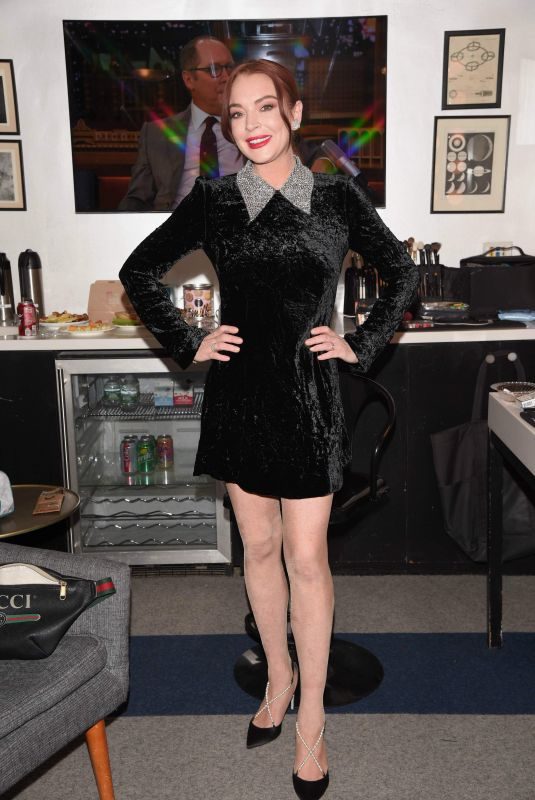 LINDSAY LOHAN at Tonight Show Backstage in New York 07/01/2019