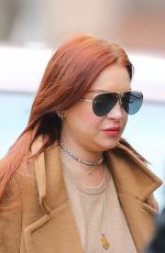 LINDSAY LOHAN Leaves Her Apartment in New York 01/10/2019
