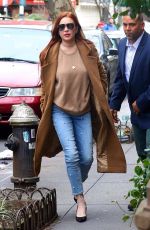 LINDSAY LOHAN Leaves Her Apartment in New York 01/10/2019