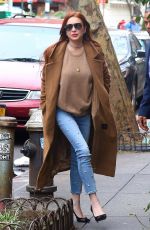 LINDSAY LOHAN Leaves Her Apartment in New York 01/10/2019