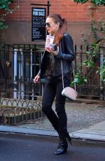 LINDSAY LOHAN Leaves Jamba Juice in New York 01/09/2019