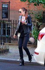 LINDSAY LOHAN Leaves Jamba Juice in New York 01/09/2019