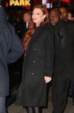 LINDSAY LOHAN Leaves MTV Studios in New York 01/04/2019