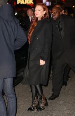 LINDSAY LOHAN Leaves MTV Studios in New York 01/04/2019