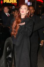 LINDSAY LOHAN Leaves MTV Studios in New York 01/04/2019