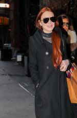 LINDSAY LOHAN Night Out in New York 01/02/2019