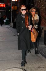 LINDSAY LOHAN Night Out in New York 01/02/2019