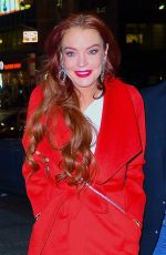 LINDSAY LOHAN Night Out in New York 01/07/2019