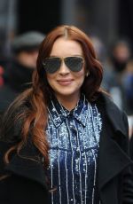 LINDSAY LOHAN Out and About in New York 01/07/2019
