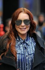 LINDSAY LOHAN Out and About in New York 01/07/2019