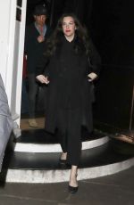 LIV TYLER Leaves Casa Cruz in London 01/11/2019
